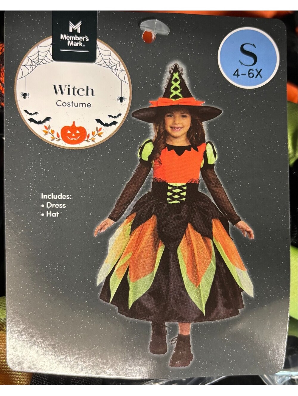 Girls Member's Mark Witch Halloween/Cosplay Costume - Multiple Sizes!